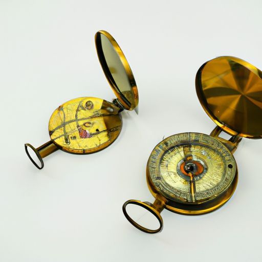 เข็มทิศทองเหลือง Lensatic Compass Ross ชุดเรขาคณิต London Gift For Love Home Decor Item CHCOM608 Antique Pocket Engineering