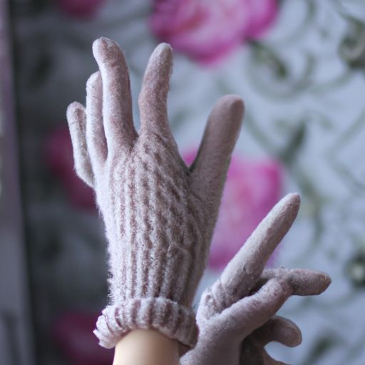 女童精致针织钩针棉质新生婴儿手臂露指保暖冬季手套柔软保暖手套连指手套风年时尚女式
