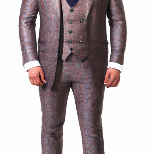 Smoking de 2 peças calças elásticas Notch plus size jaqueta de lapela + calças Tweed espinha de peixe ajuste regular para casamento negócios moda inverno ternos masculinos