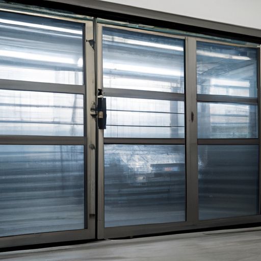 Porte sezionali in metallo trasparenti 4s per negozi di auto moderne/centri commerciali/garage Porte industriali Isolamento Sicurezza trasparente automatica