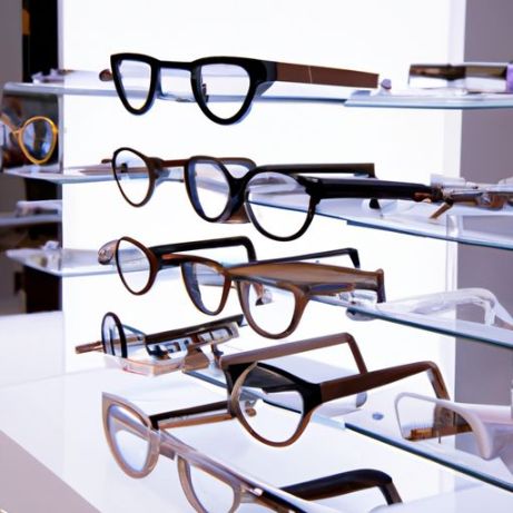 display brillen showcase display optische kiosk winkel wenkbrauw brillen kiosk Hoge perforwoodce brillen showcase