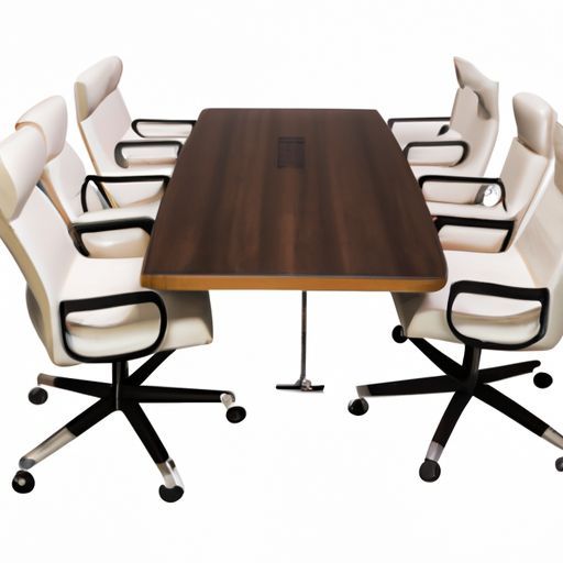 أثاث طاولة غرفة اجتماعات وكراسي طاولة وكرسي لقاعة الاجتماعات وغرفة اجتماعات بيضاء حديثة ومكتب مكون من 12 مقعدًا