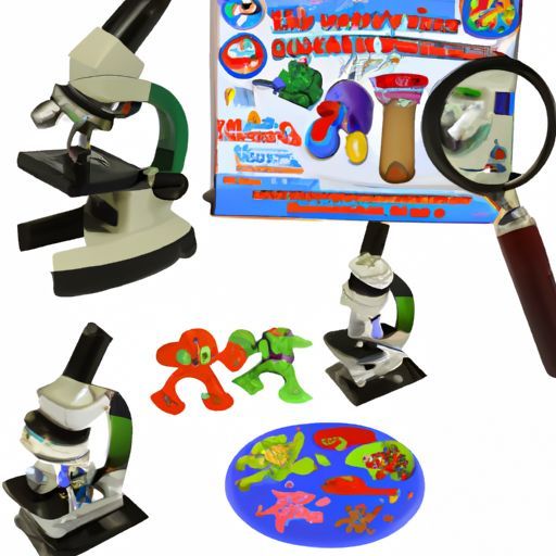 儿童益智玩具 1200 倍儿童实验室生物显微镜科学套件