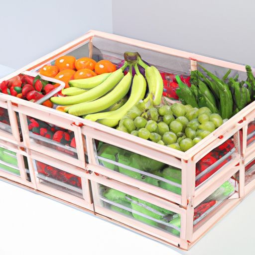 Expositor de frutas e vegetais Prateleira de fio de metal Meicheng Vendas quentes Supermercado personalizado de madeira