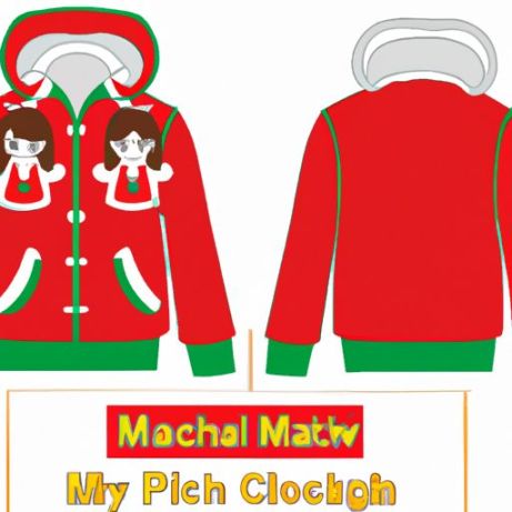 Christmas Color Matching Hooded Sweatshirt For tracksuits girls clothing Girls And Boys Custom Logo Toddler Kids Raglan Hoodies