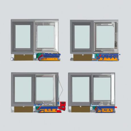 Finestre e porte in PVC colorato in plastica a quattro teste della saldatrice senza saldatura