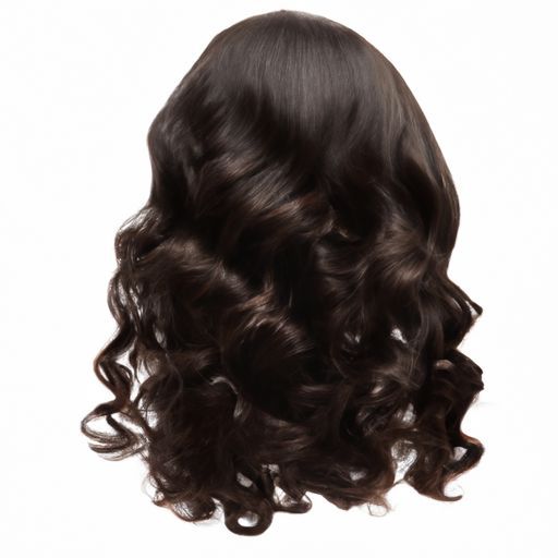 Big Bouffant Curly Wigs rabo de cavalo para mulheres Pedaços de cabelo de fibra sintética resistente ao calor com touca de peruca (marrom escuro-4 #) SWACC 20 polegadas de comprimento