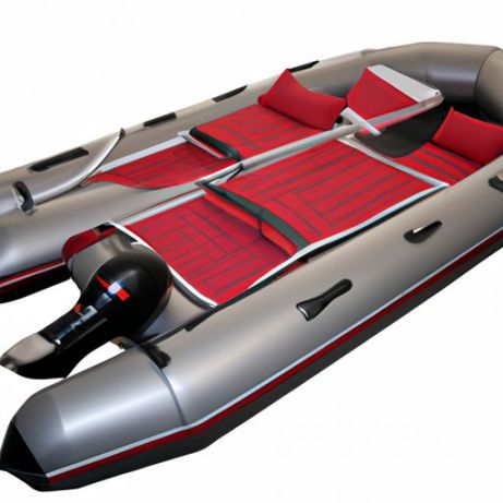 Suelo de aluminio Barco de carreras Barco al aire libre Lago Barco 14 pies Bote inflable China fábrica directa 8 personas