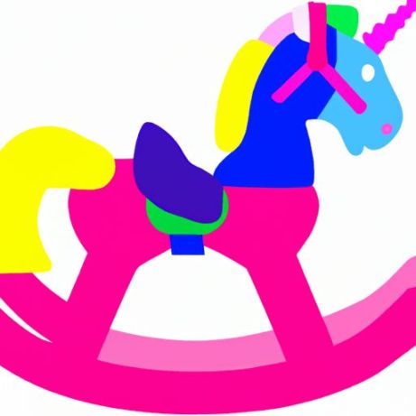 Hewan Kuda Goyang Bayi Plastik Logo Gaya Timah Waktu Unicorn Anak-anak Kaya Kartun Murah 3 In 1 Kursi Bermain Dalam Ruangan Mini Mainan Naik Anak-anak