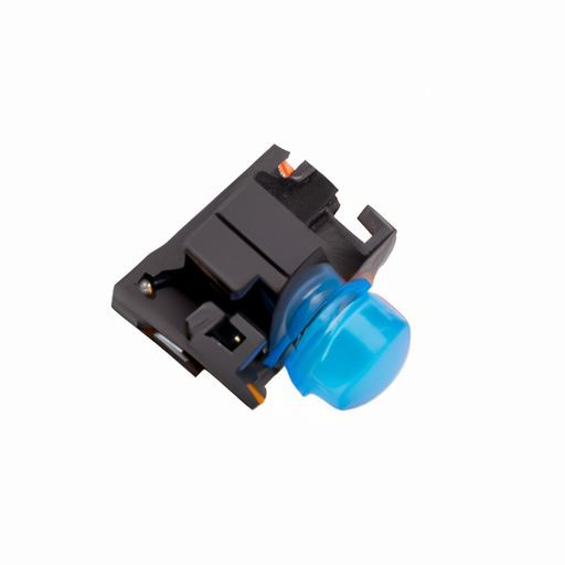 Blauer LED-Metall-Engel-Druckknopf, wasserdichter Augen-Druckknopf-Momentschalter mit Kabel, 12-mm-Druckknopfschalter, Auto, Auto, 16 mm, 12 V
