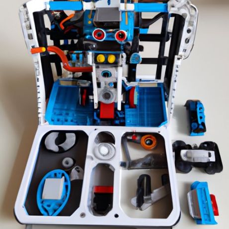 STEM 电子积木玩具儿童 6 岁以上教育机器人玩具生日礼物适合 6 7 8 岁儿童 Makerzoid 智能机器人 72 合 1
