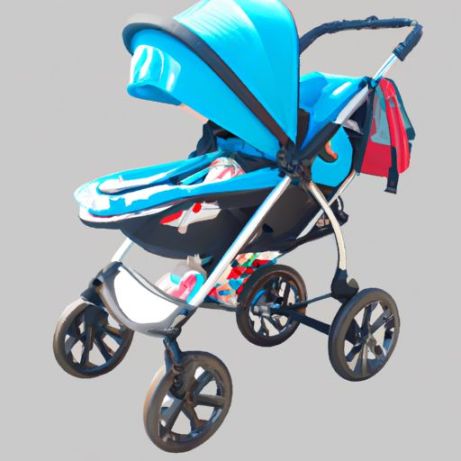 Satılık 1-3 bebek arabası için üç tekerlekli bisiklet bebek arabası, ikizler için katlanabilir Çift çocuk arabası