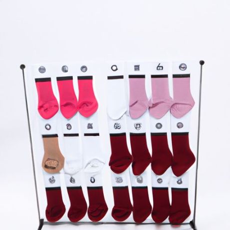 立式定制 2 层桌面婴儿脚衣儿童袜子展示挂架零售袜子展示