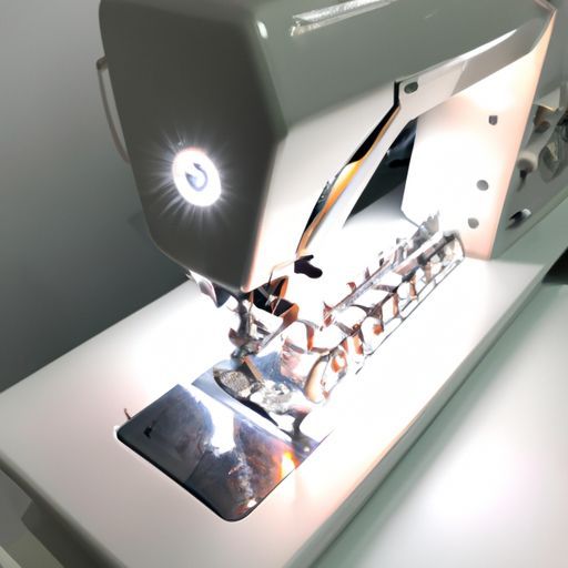 La máquina tiene dos funciones con dosel LED con luz blanca y luz UV Lámpara de dos colores para coser