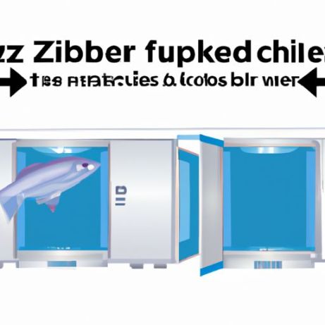 ตู้แช่แข็งอุปกรณ์แช่แข็งปลา ตู้แช่แข็งระเบิด 2 ประตูสำหรับระบายความร้อนอุโมงค์ปลาตู้แช่แข็งด่วน/ตู้แช่แข็ง Iqf ขนาดเล็ก