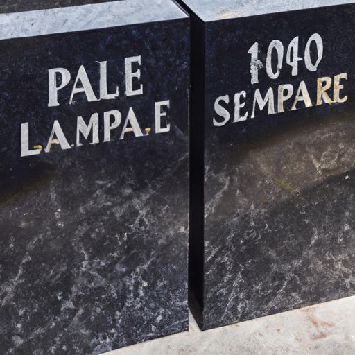 Dubbele grafsteen Europese grafsteen Afrikaans en grafsteen voor Impala Zwart granieten grafsteen groot