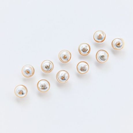 spacer ring acrylic beads for jewelry natural freshwater pearl making bracelet Pearl Round Hollow Circle Beads Accessories 10mm DIY transparent AB color