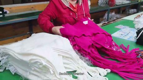 Instalación de fabricación de cárdigans, fábrica de suéteres de lana a medida