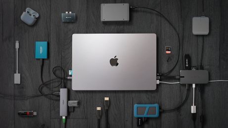 Station 5Gbps USB3.0 RJ45 c hub with charging 100W PD Charge USB Hub for Laptop Computer 5 in 1 USB C Docking