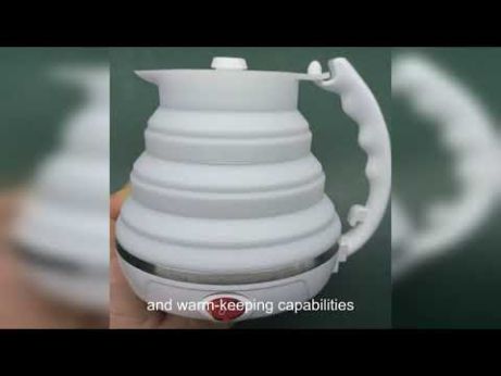 亚马逊折叠水壶中国最佳公司，紧凑型硅胶电热水壶，适合旅行者折叠中国最佳工厂
