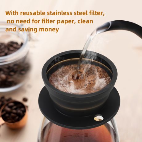 best paperless coffee dripper China Supplier,pour over coffee dripper travel Chinese Supplier