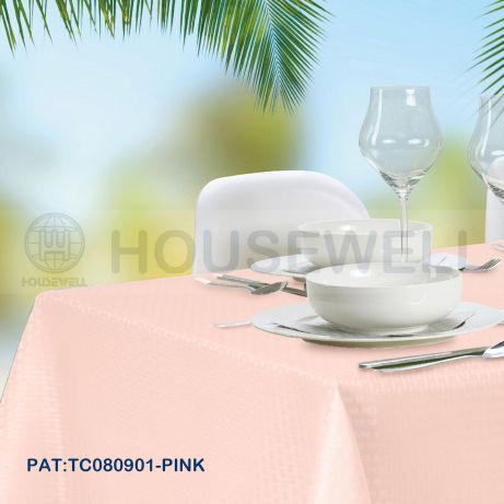 Jacquard 100% Polyester Table Cover, machine washable , No smell,Mildew Resistant , Heavy Duty