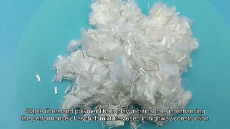 Polyester fiber in high-performance asphalt surfaces