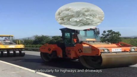 Polyester composite materials for roads for Pavement PET fiber for Asphalt